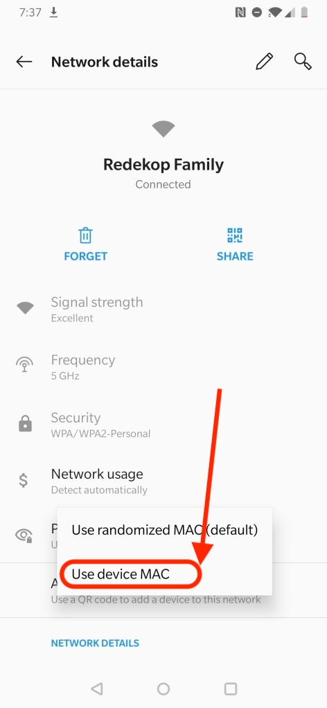 how to find wifi mac address on samsung phone